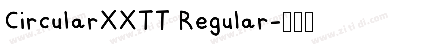 CircularXXTT Regular字体转换